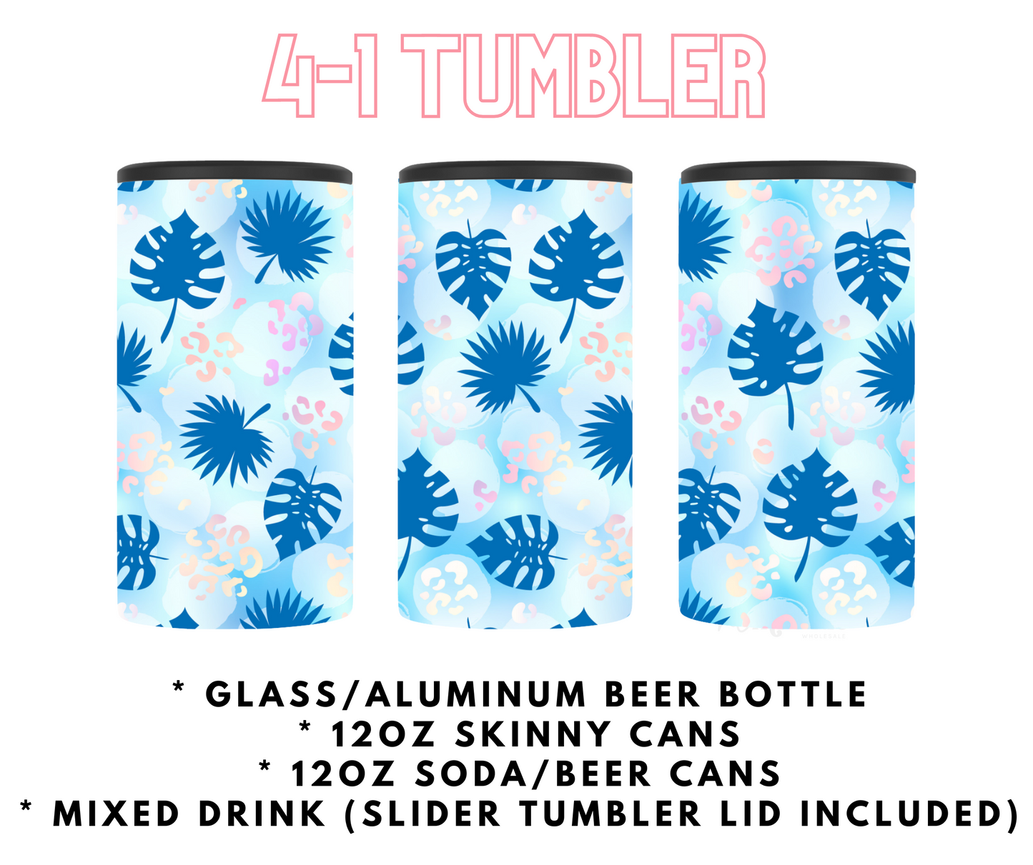 Palm Leaves - 4-1 Tumbler