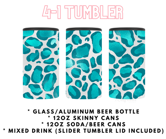 Mermaid Leopard - 4-1 Tumbler