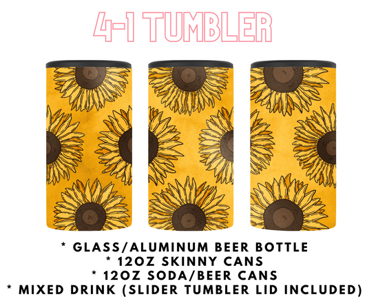 Sunflower 4-1 Tumbler